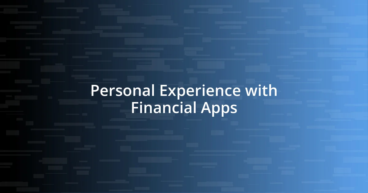 Comparing Financial Apps for Users